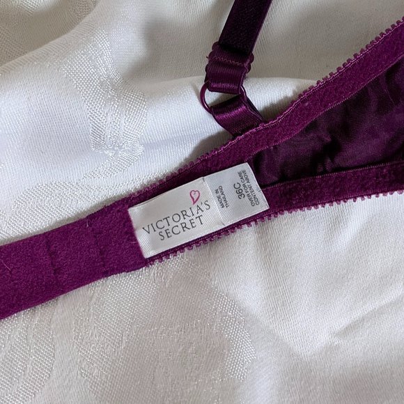 Victoria's Secret Plum Lace Underwire Bra 36B - Picture 4 of 6